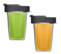 Magimix Juice Cups x 2 Small 400ml Cups - Flip Lids