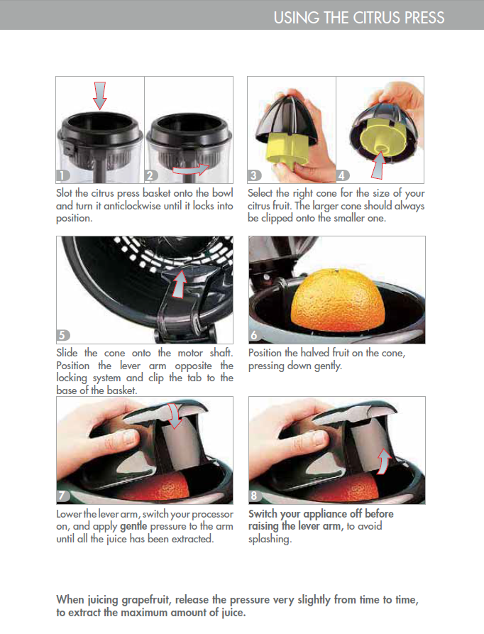 Magimix citrus press