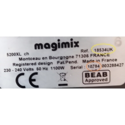 Magimix Serial numbers
